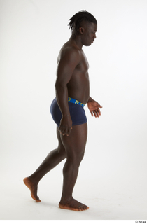 Kato Abimbo  1 side view underwear walking whole body…